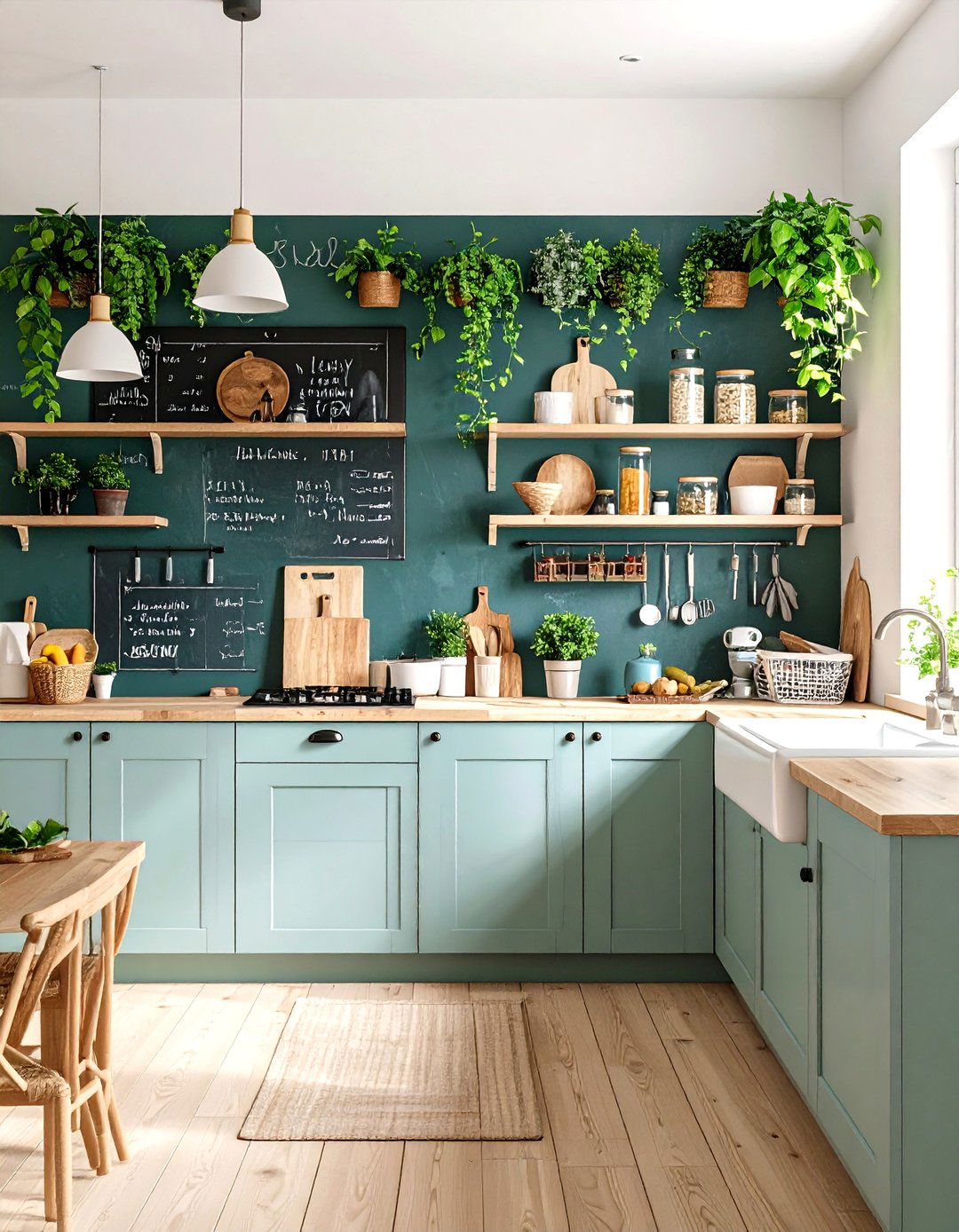 Chalkboard Wall Kitchen Command Center - 20 Chalkboard Wall Ideas