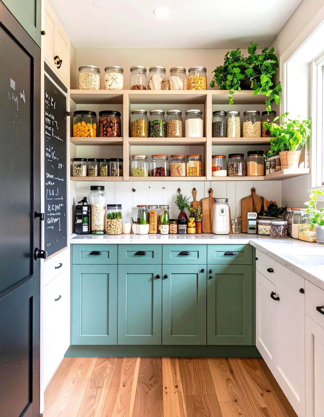 Chalkboard Wall Pantry Door Organization System - 20 Chalkboard Wall Ideas