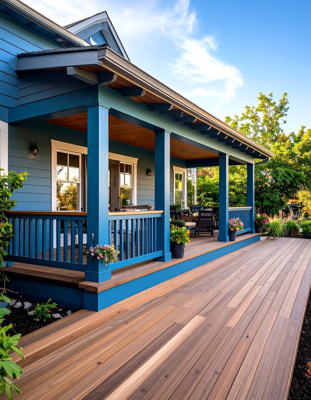 Chamfered Corners Deck - 20 Small Deck Ideas