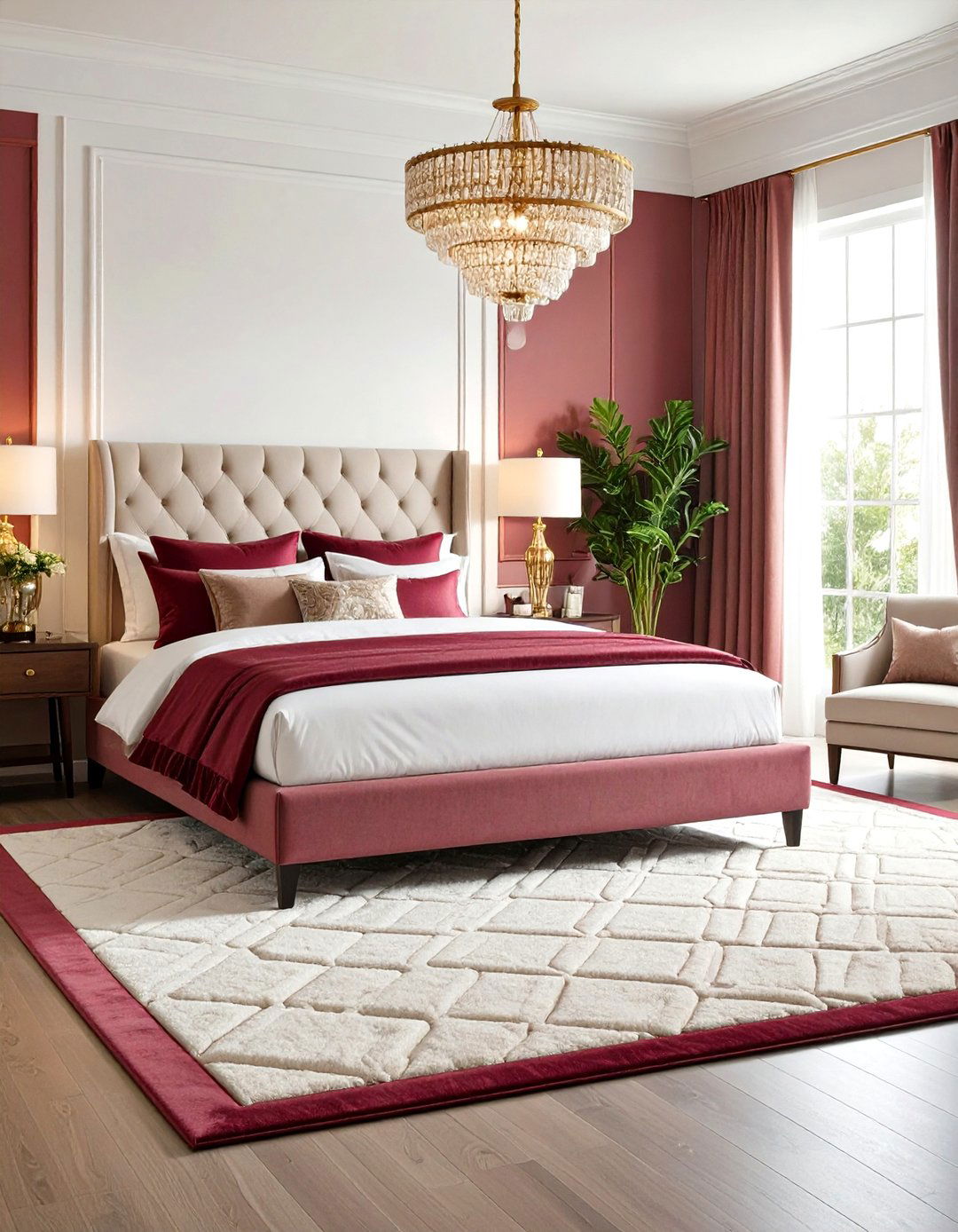 Chanel Bedroom Geometric Pattern Rugs - 20 Chanel Bedroom Ideas