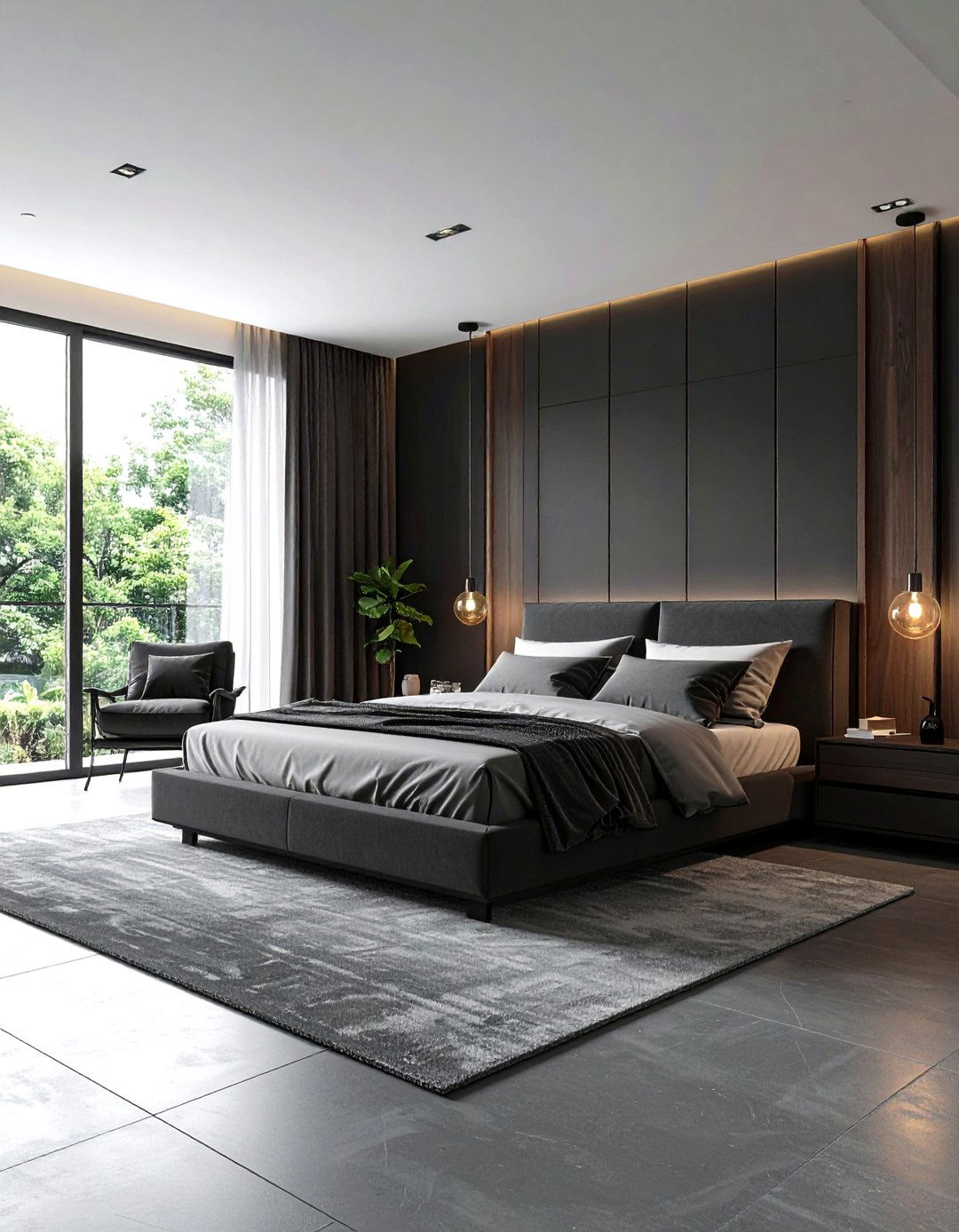 Charcoal Bedroom Minimalist Retreat Design - 20 Charcoal Bedroom Ideas