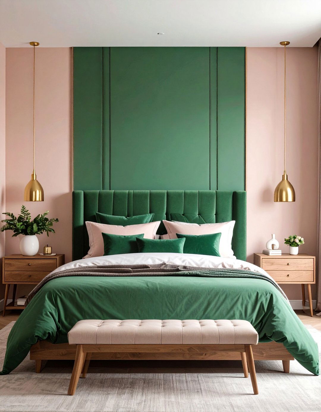 Charcoal Black and Warm Taupe Bedroom Painting Contrast - 20 Bedroom Painting Ideas With Two Colors