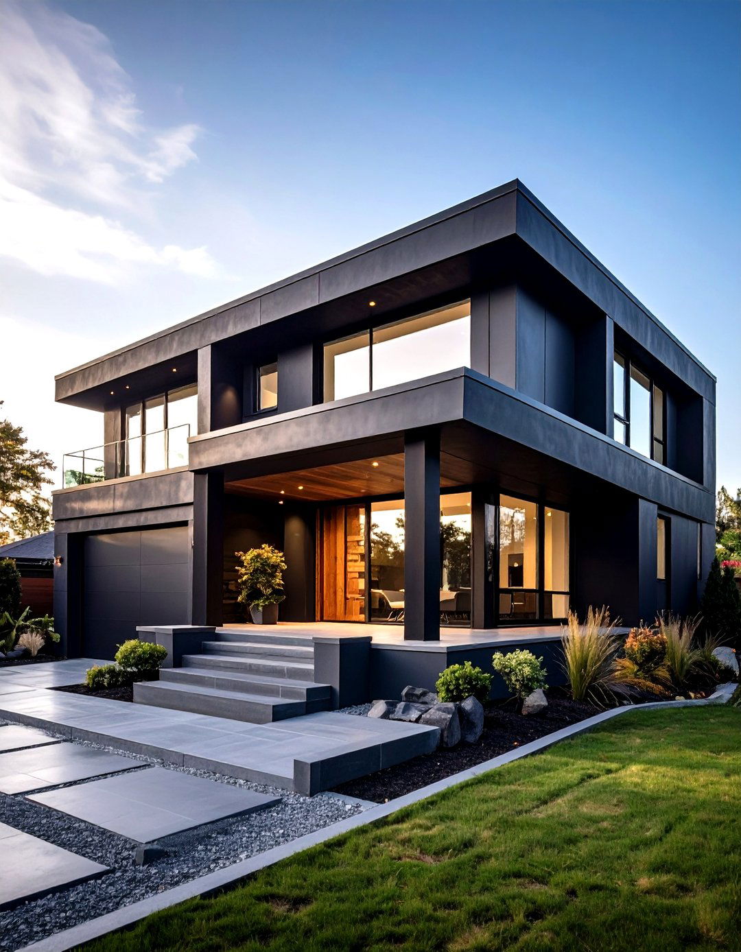 Charcoal Gray - 20 Stucco Colors for Home Exteriors