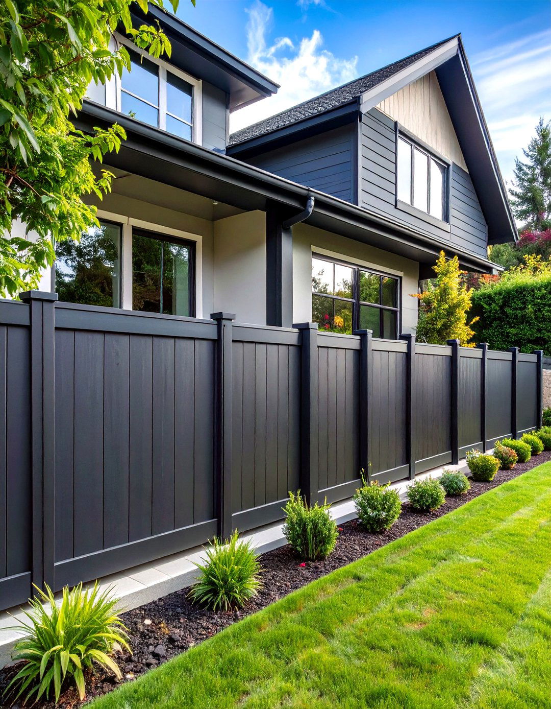 Charcoal Gray - 20 Vinyl Fence Colors