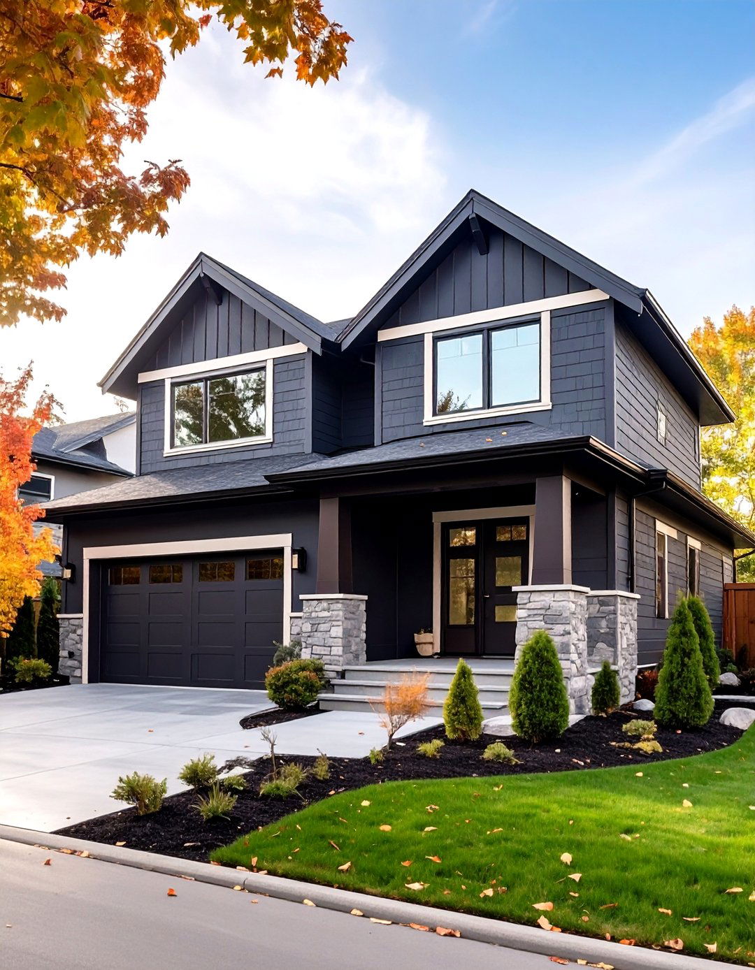 Charcoal Gray House Siding Colors - 20 House Siding Colors