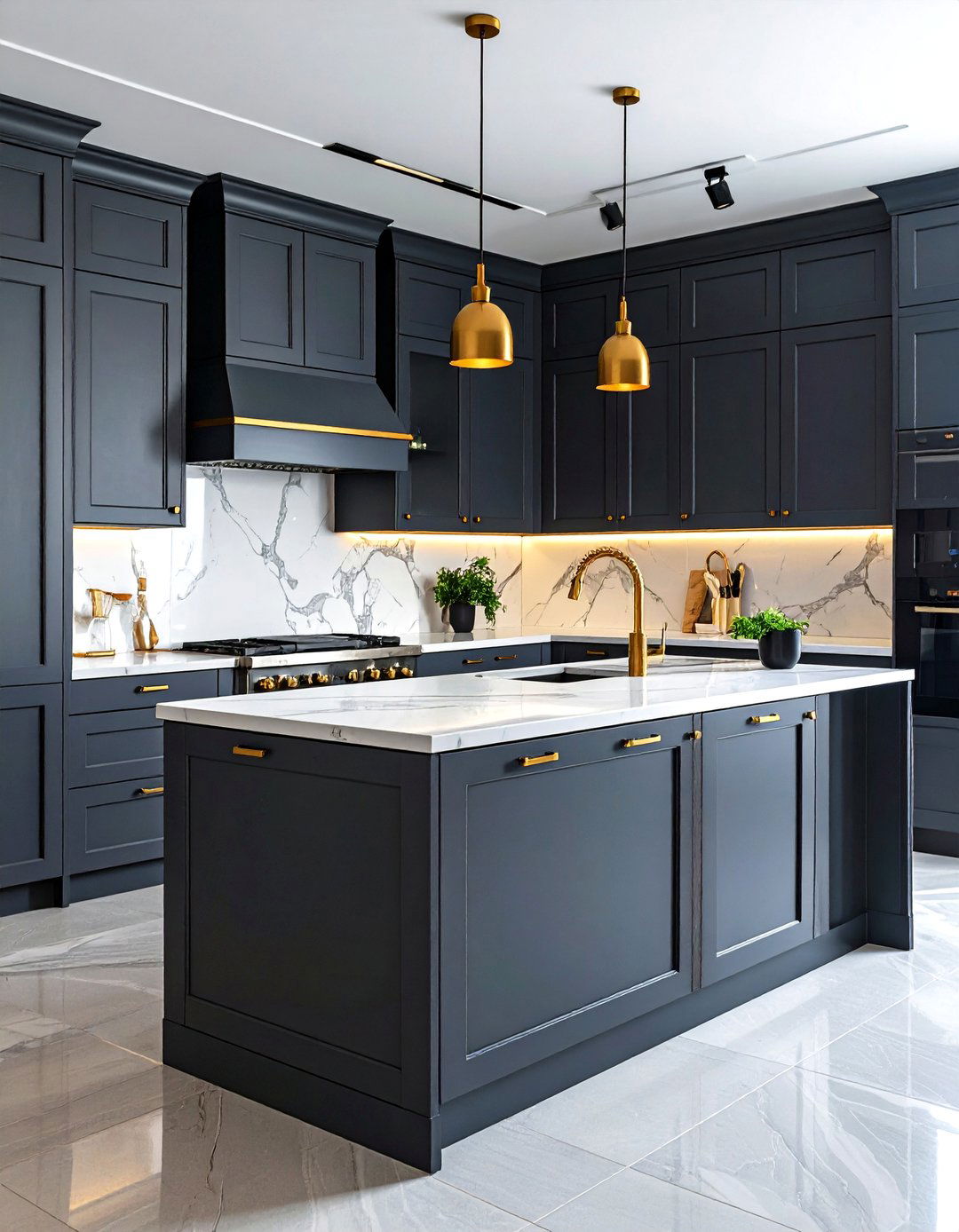 Charcoal Gray Kitchen Cabinet Drama - 20 Kitchen Cabinet Color Ideas