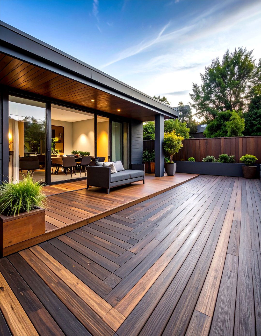 Charcoal and Brown - 20 Two Tone Deck Color Schemes