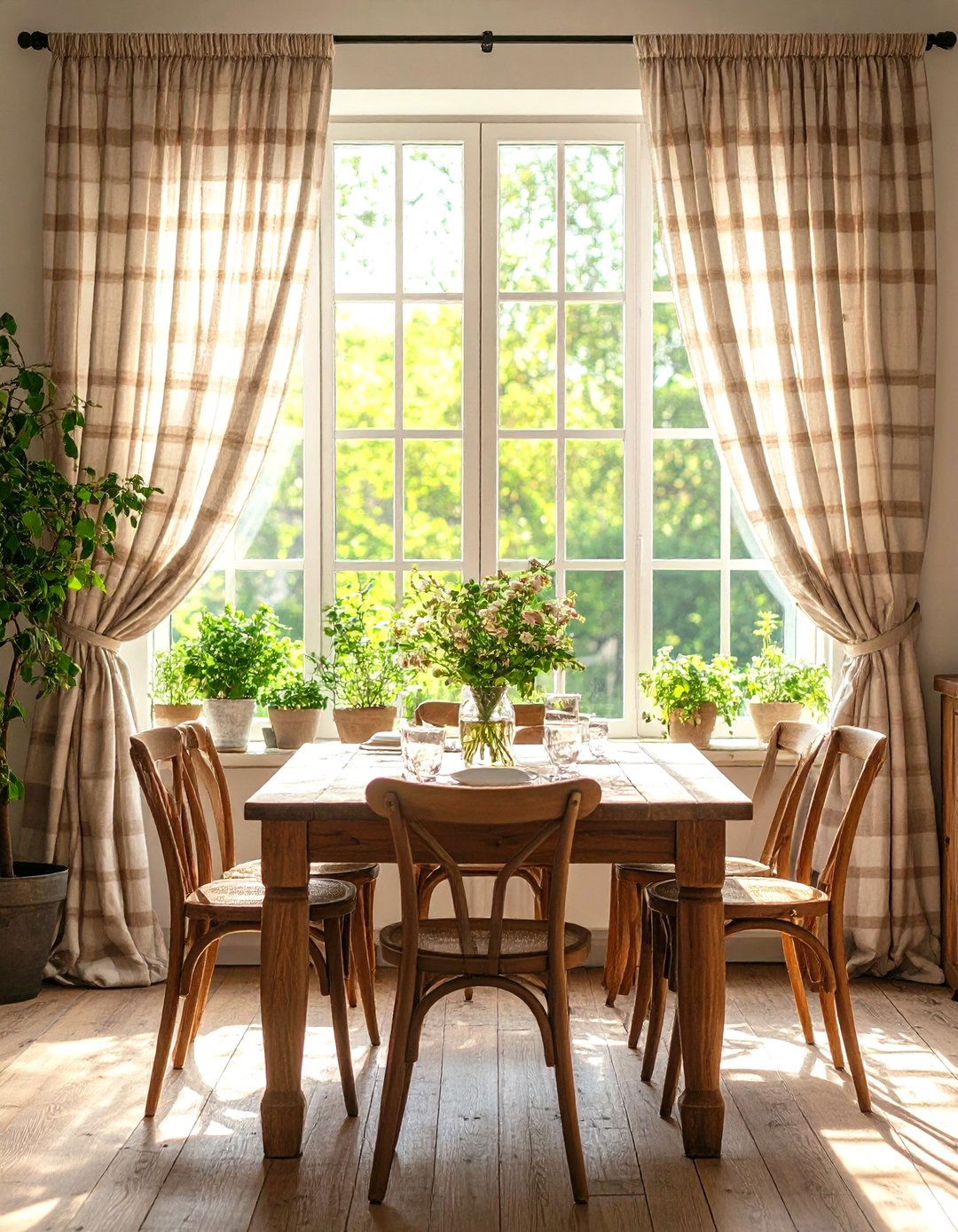 Charming Cafe Dining Room Curtains - 20 Dining Room Curtain Ideas