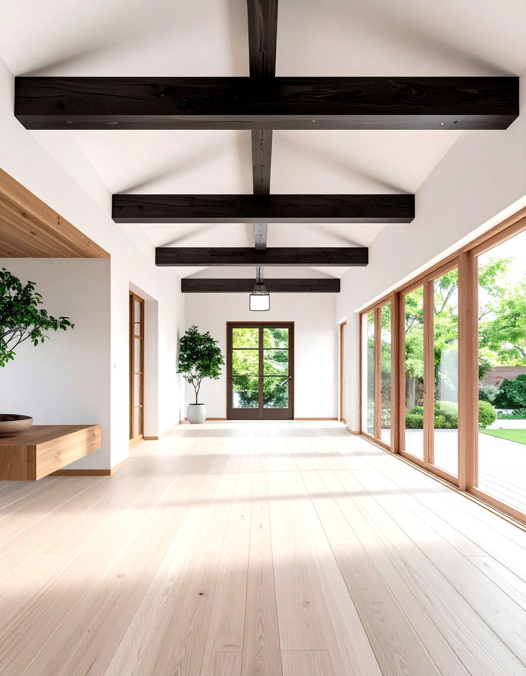 Charred Shou Sugi Ban Ceiling Beams - 20 Decorative Ceiling Beam Ideas