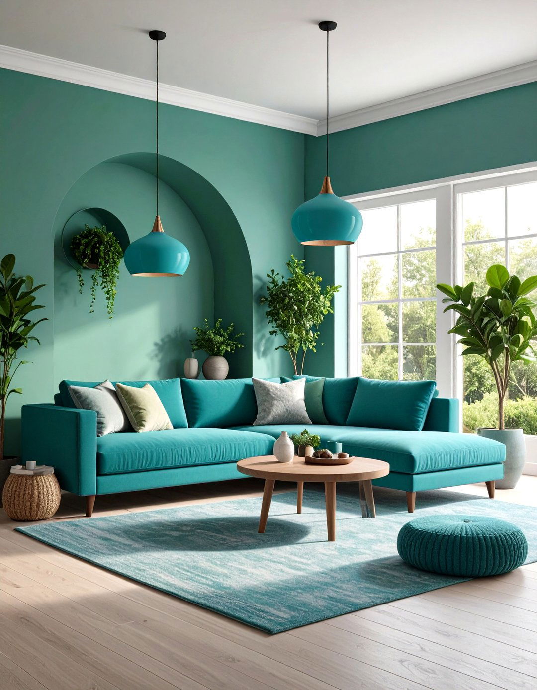 Chartreuse and Turquoise Punch - 20 1950s Living Room Ideas