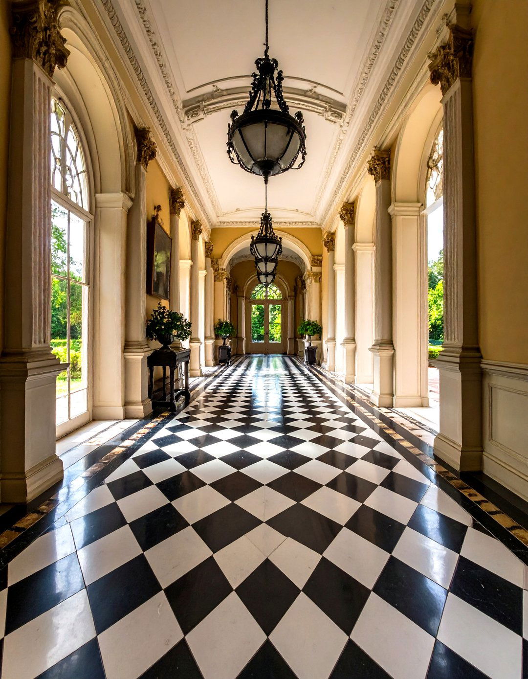 Checkerboard Tile Patterns - 20 Victorian Hallway Ideas