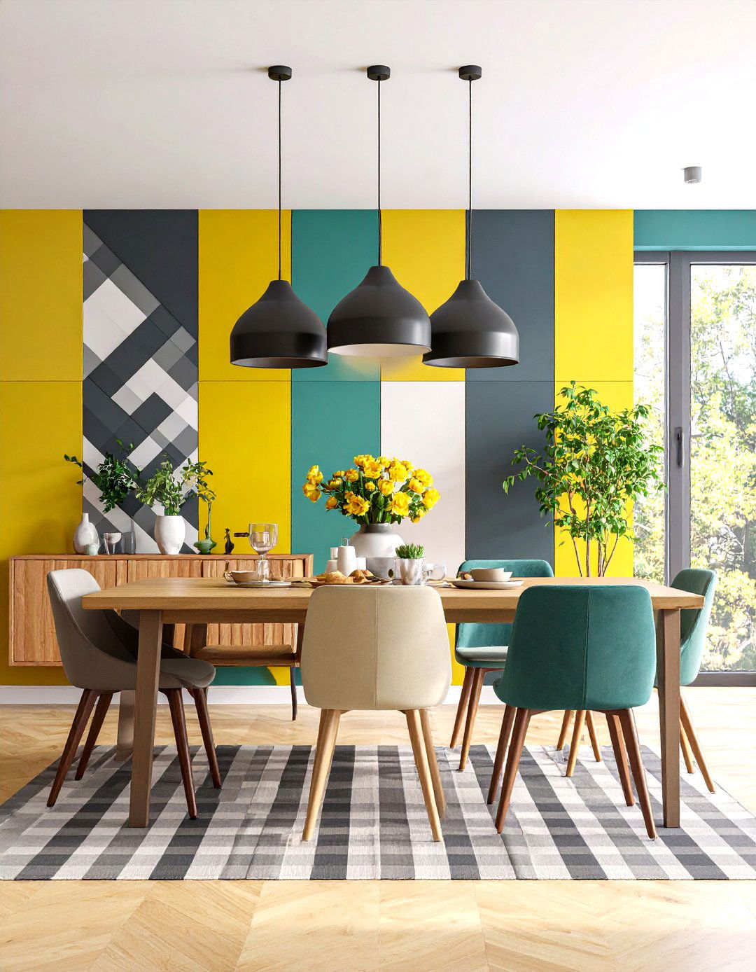Checkered Board and Batten - 20 Wall Paneling Ideas