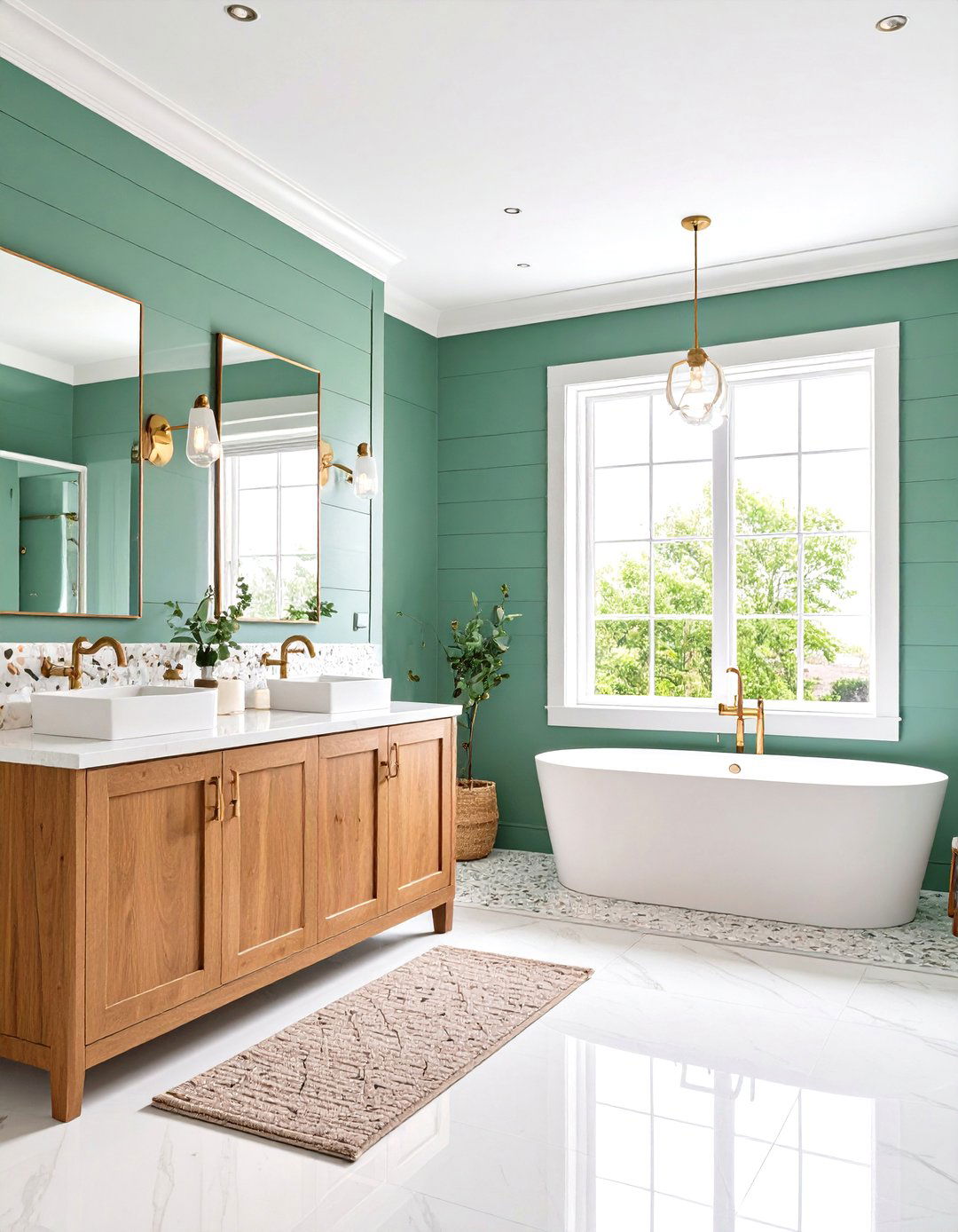 Chevron Pattern Shiplap Bathroom Twist - 20 shiplap bathroom ideas