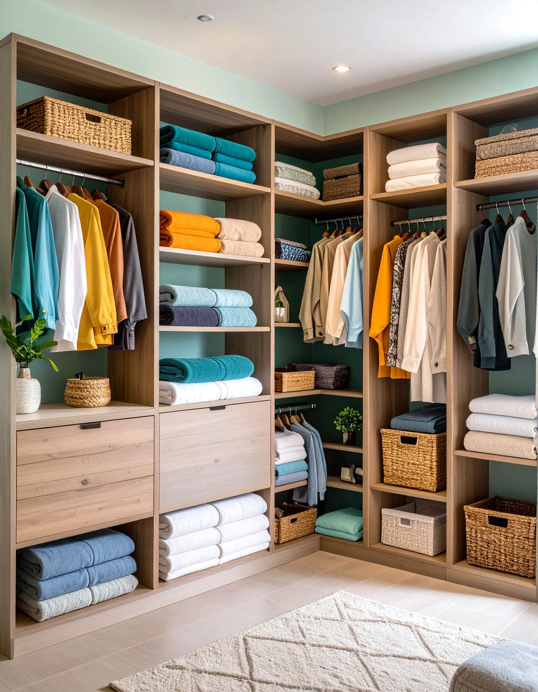 Child Friendly Linen Closet Organization with Accessible Design - 20 Linen Closet Organization Ideas