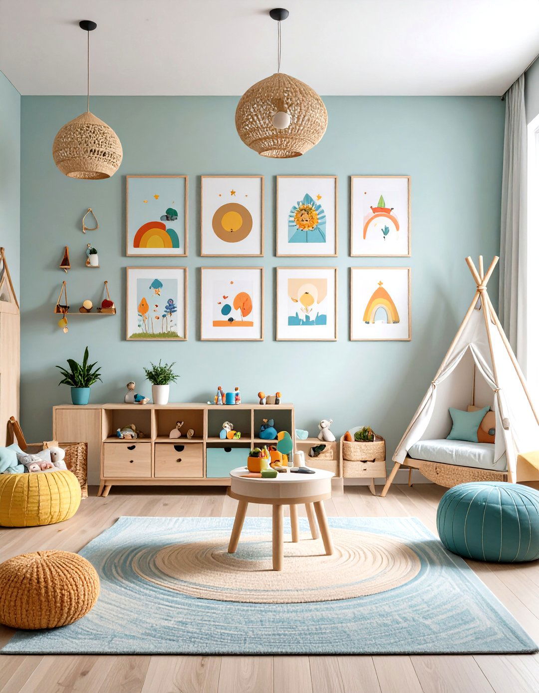 Childrens Growth Photo Wall - 20 Photo Wall Ideas