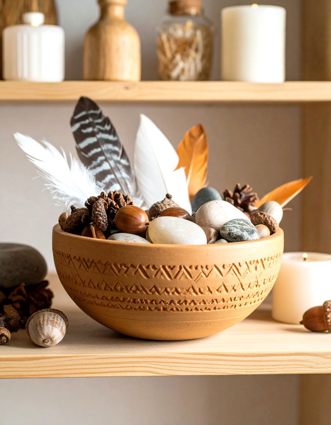 Childrens Nature Treasure Dough Bowl Activity - 20 Dough Bowl Decor Ideas