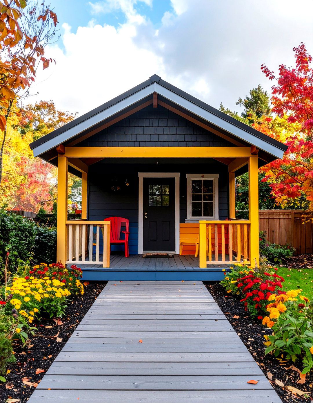 Childrens Playhouse Shed With Chalkboard Walls - 20 Garden Shed Ideas