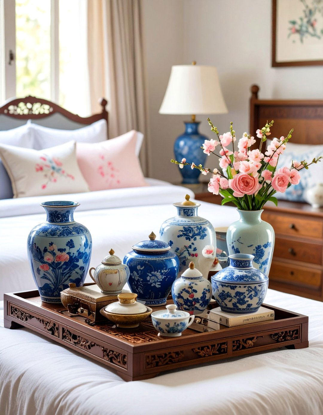 Chinoiserie Bedroom Antique Accessory Collections - 20 Chinoiserie Bedroom Ideas