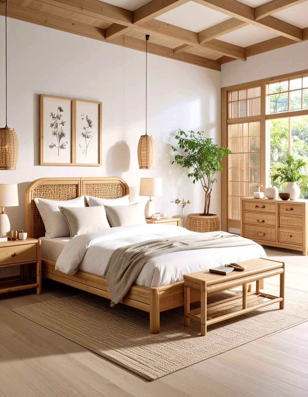 Chinoiserie Bedroom Bamboo Furniture Elements - 20 Chinoiserie Bedroom Ideas