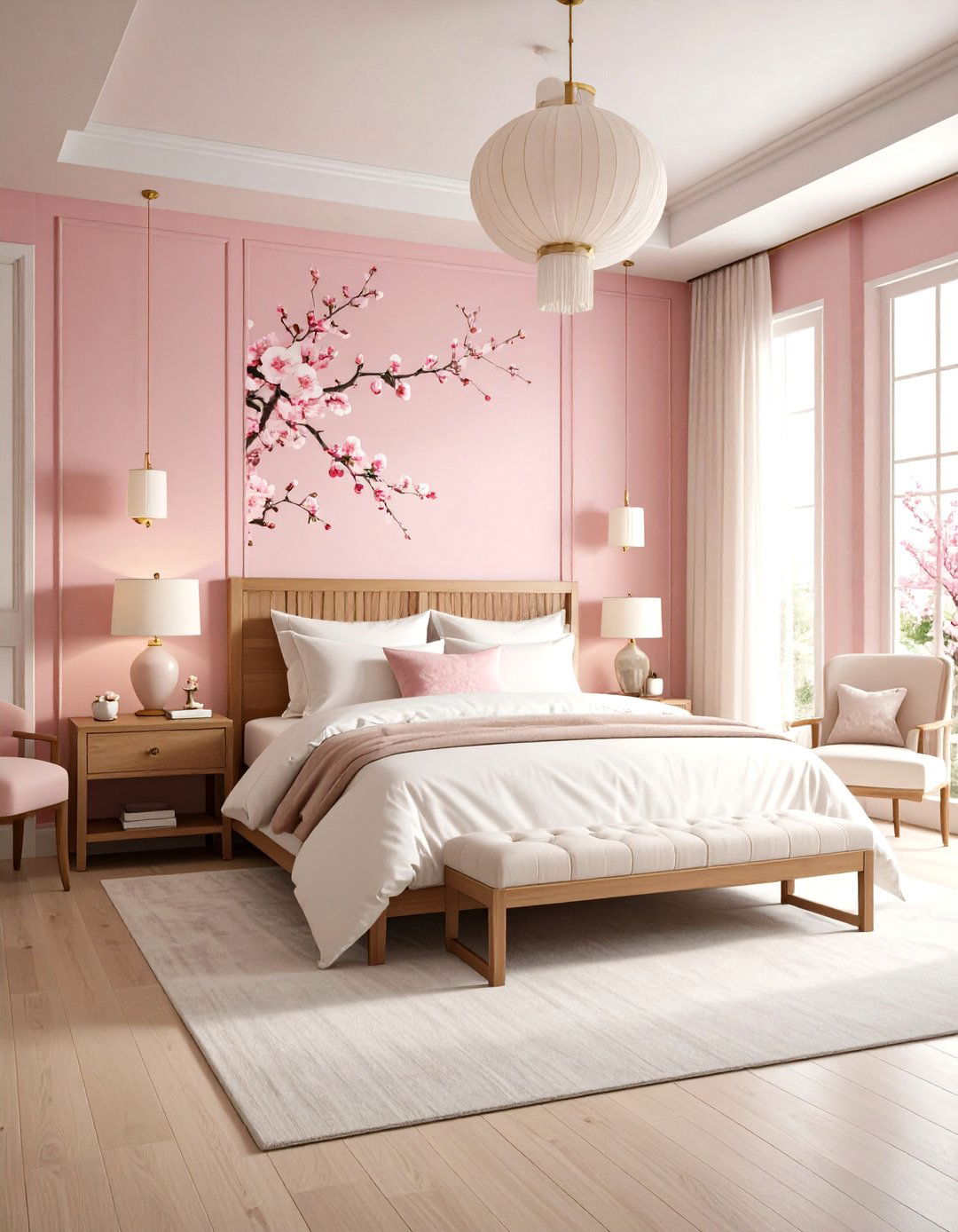 Chinoiserie Bedroom Soft Pink Color Palettes - 20 Chinoiserie Bedroom Ideas