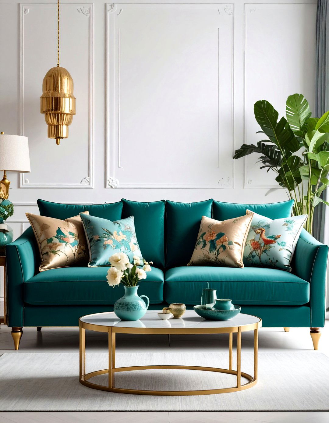 Chinoiserie Jewel Tone Living Room - 20 Chinoiserie Living Room Ideas