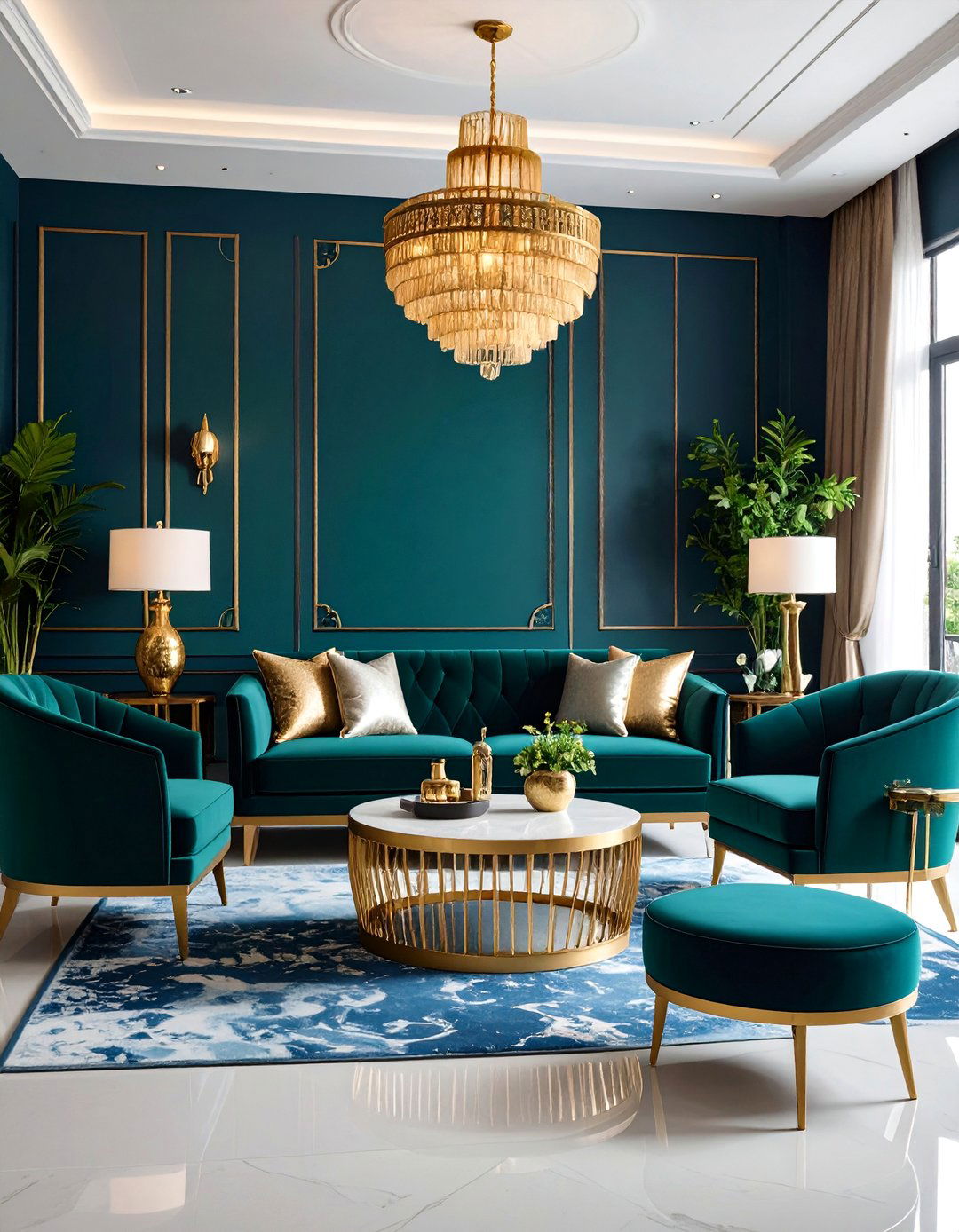 Chinoiserie Modern Maximalist Living Room - 20 Chinoiserie Living Room Ideas