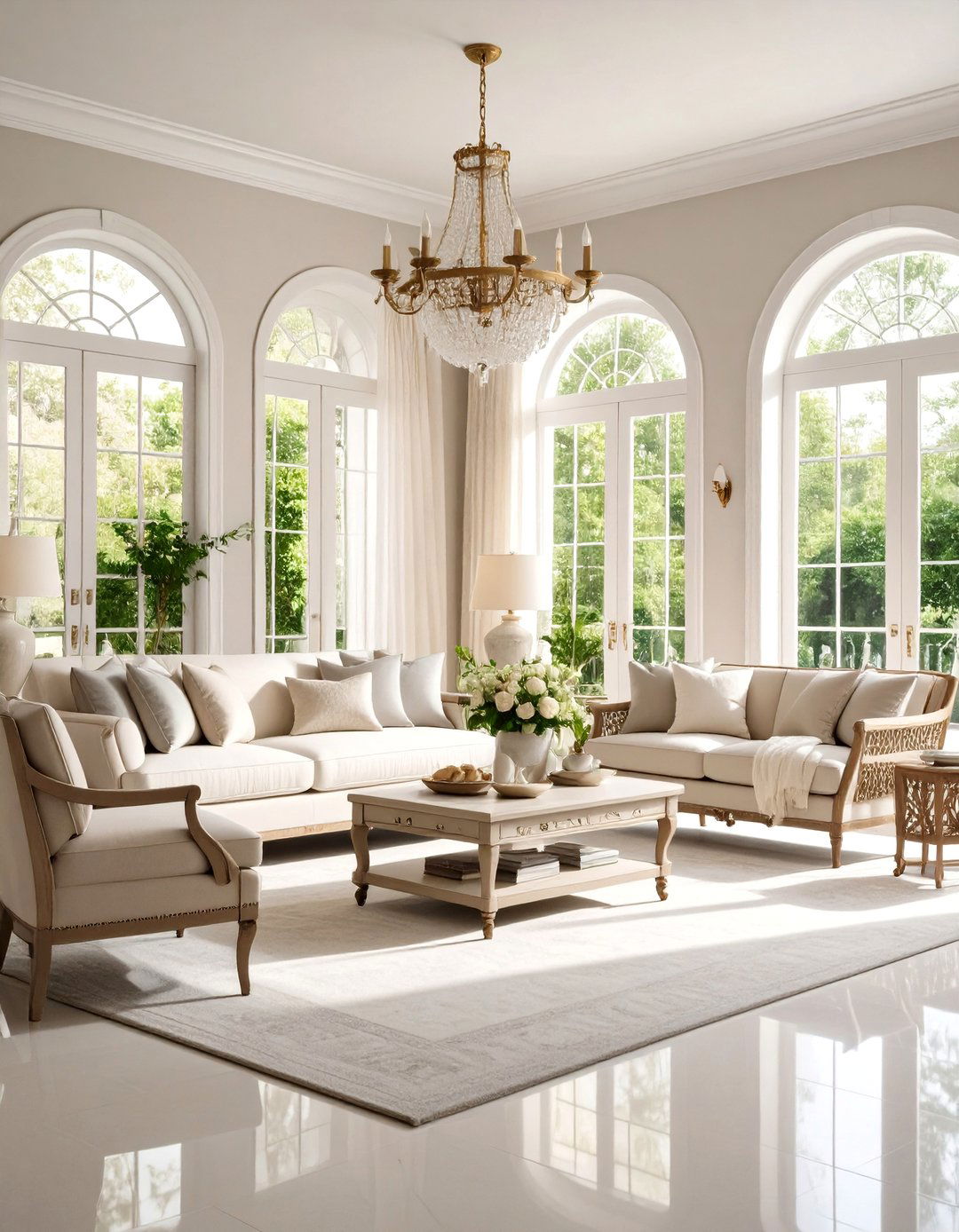 Chinoiserie Neutral Palette Living Room - 20 Chinoiserie Living Room Ideas