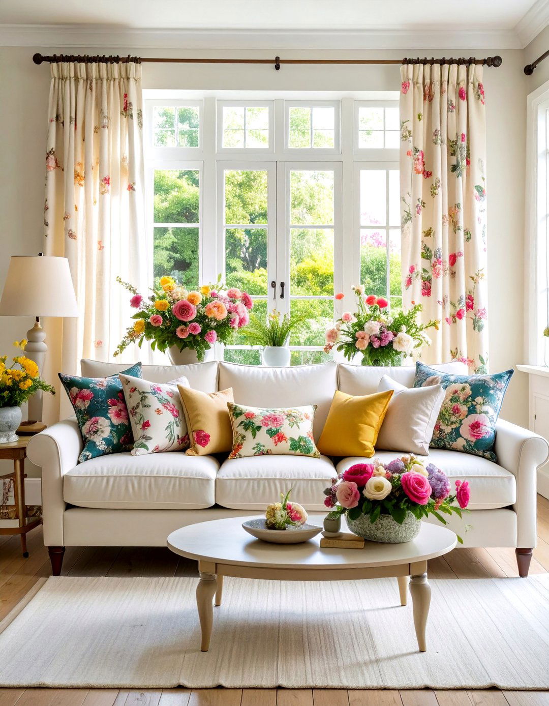 Chinoiserie Textile Mix Living Room - 20 Chinoiserie Living Room Ideas