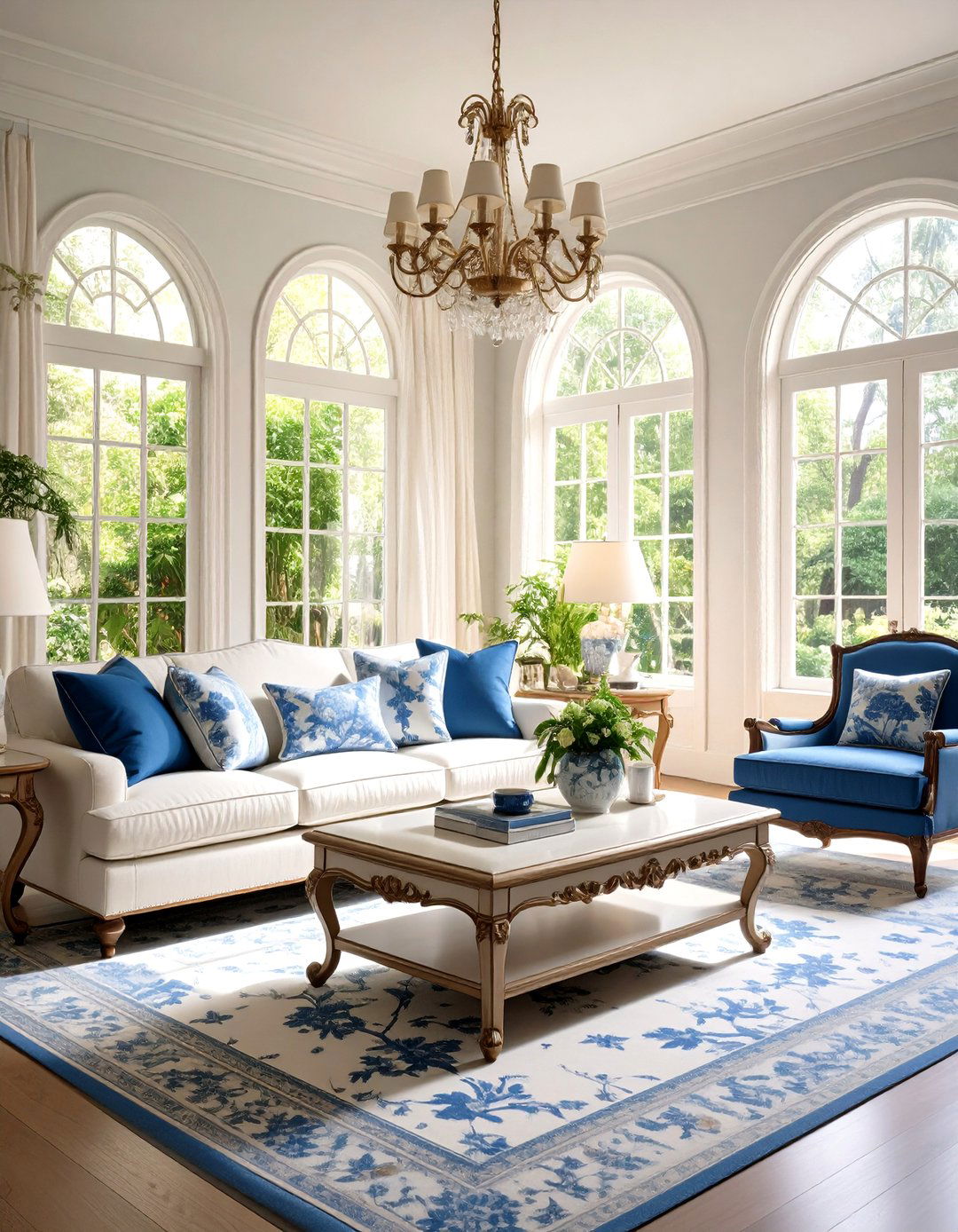 Chinoiserie Toile Fabric Living Room - 20 Chinoiserie Living Room Ideas