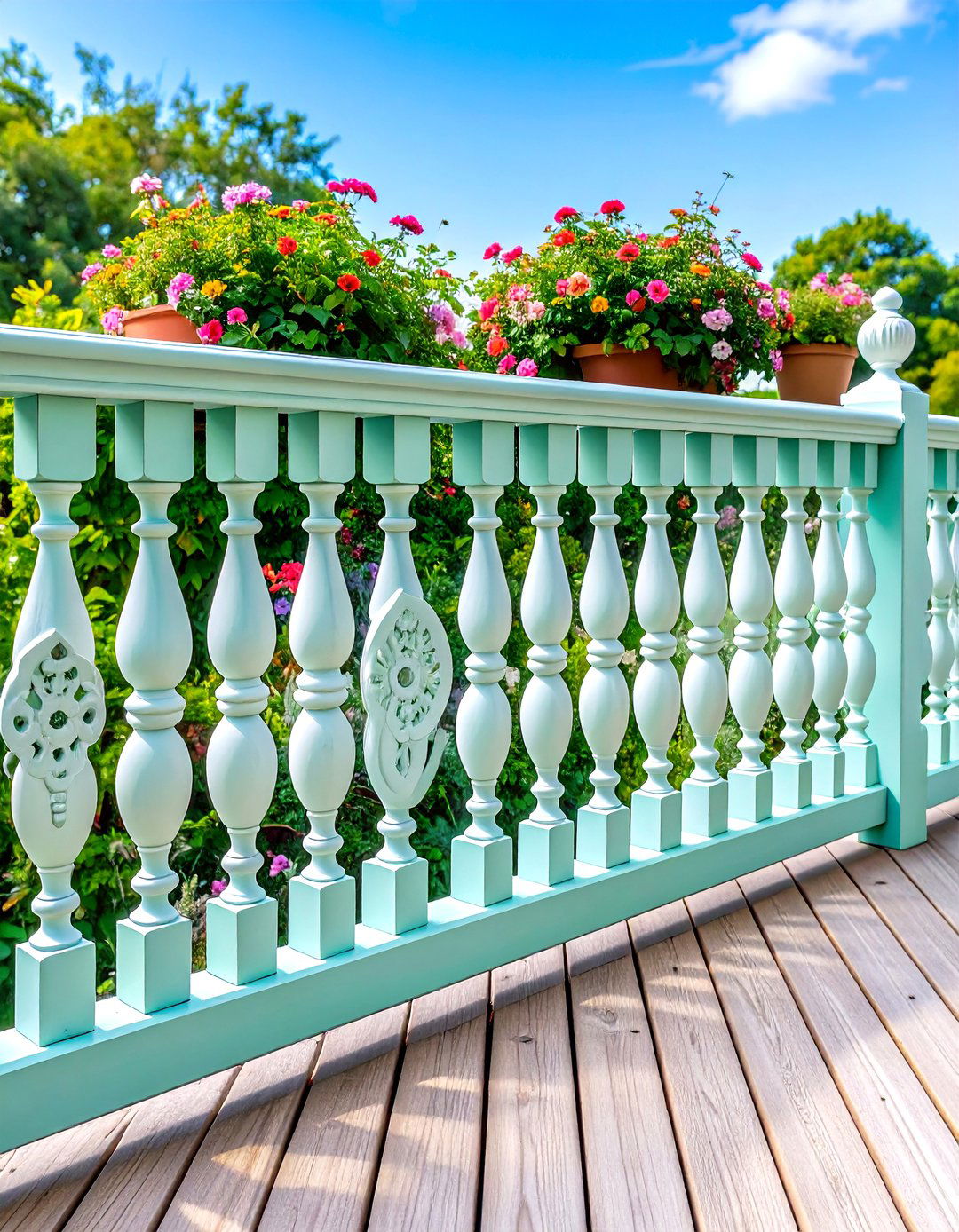 Chippendale Wood Deck Railing Style - 20 Wood Deck Railing Ideas