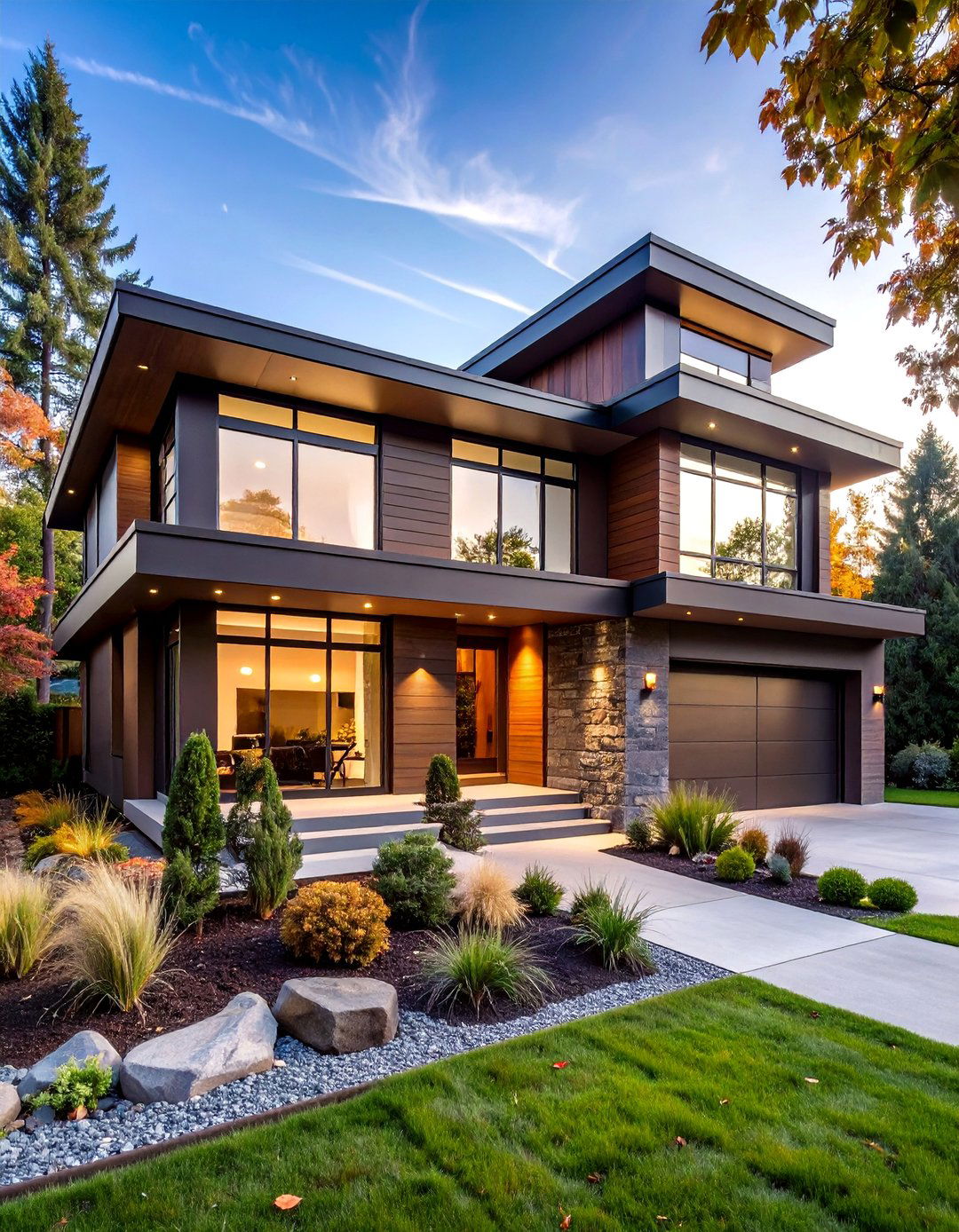Chocolate Brown Modern Minimalist Design - 20 Chocolate Brown House Exterior Design Ideas