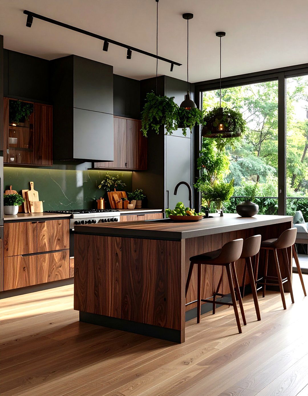 Choose Low VOC Stains for Healthier Eco Smart Renovations - 20 Dark Wood Kitchen Cabinets