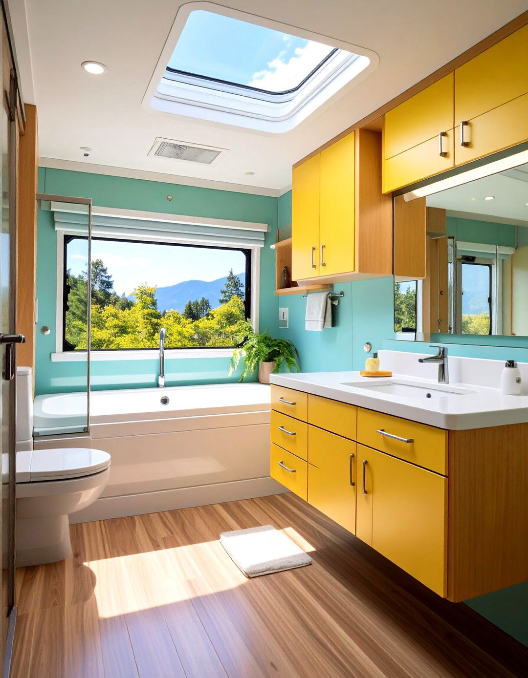 Choose Moisture Resistant and Easy to Clean Materials - 20 Small Rv Bathroom Ideas