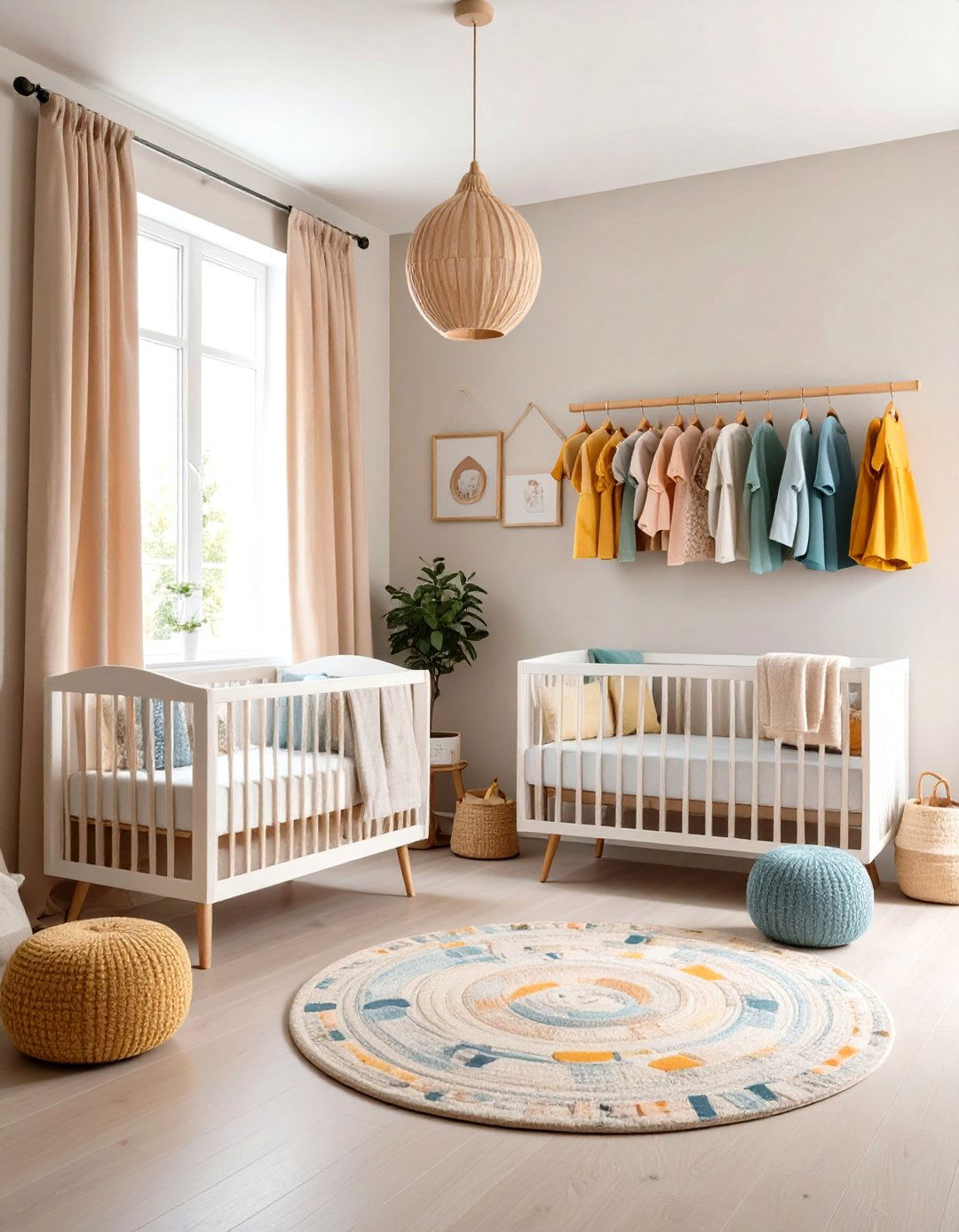 Choose a Harmonious Color Palette - 20 Twin Nursery Ideas