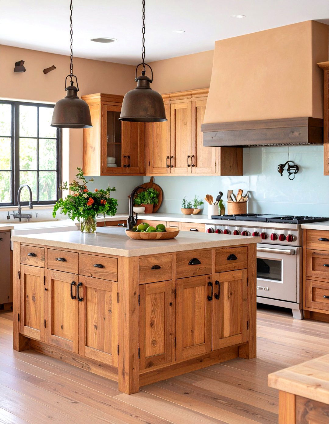 Choosing Hand Forged Iron Hardware - 20 Southwestern Kitchen Ideas