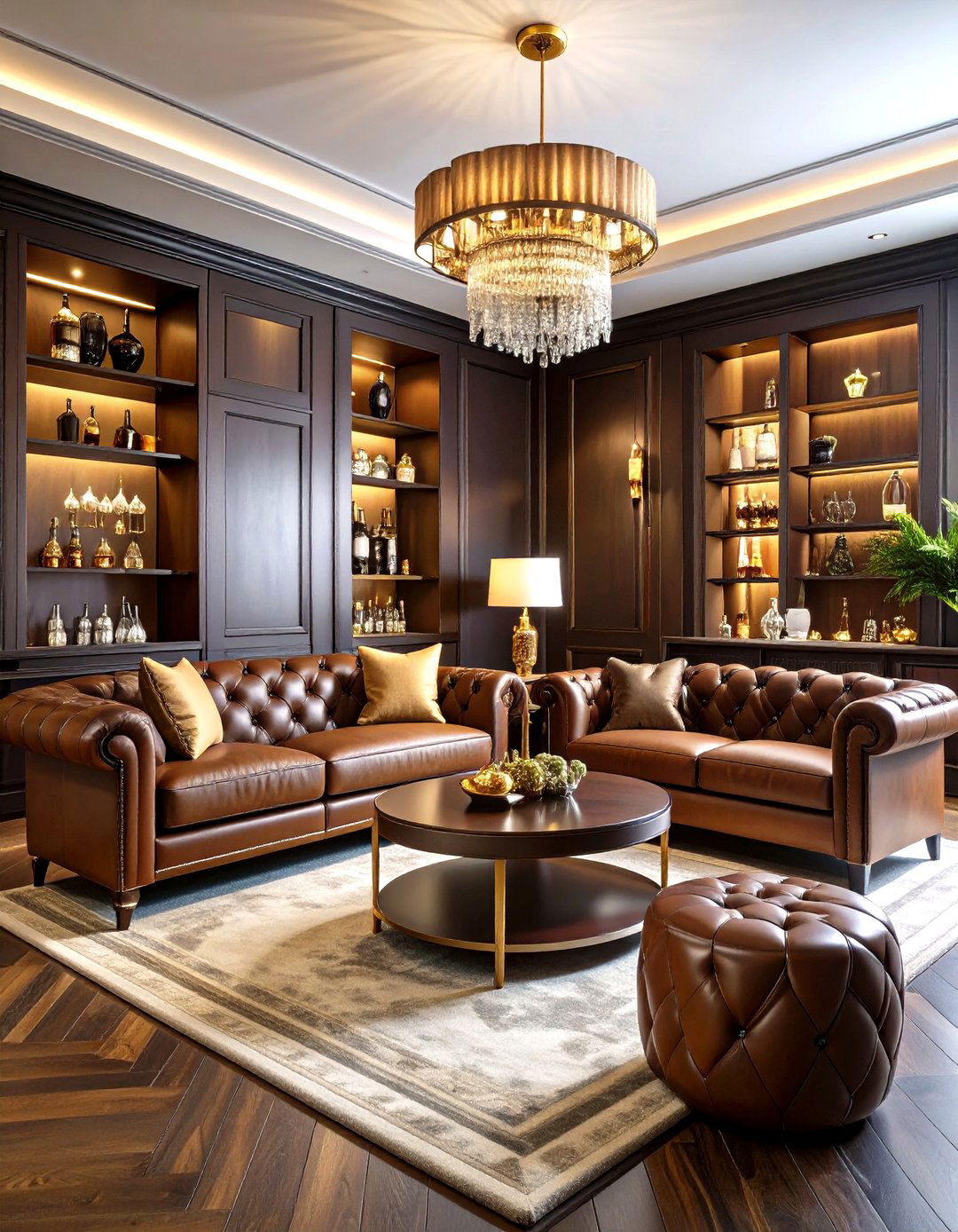 Cigar Lounge Man Cave Living Room - 20 Man Cave Living Room Ideas
