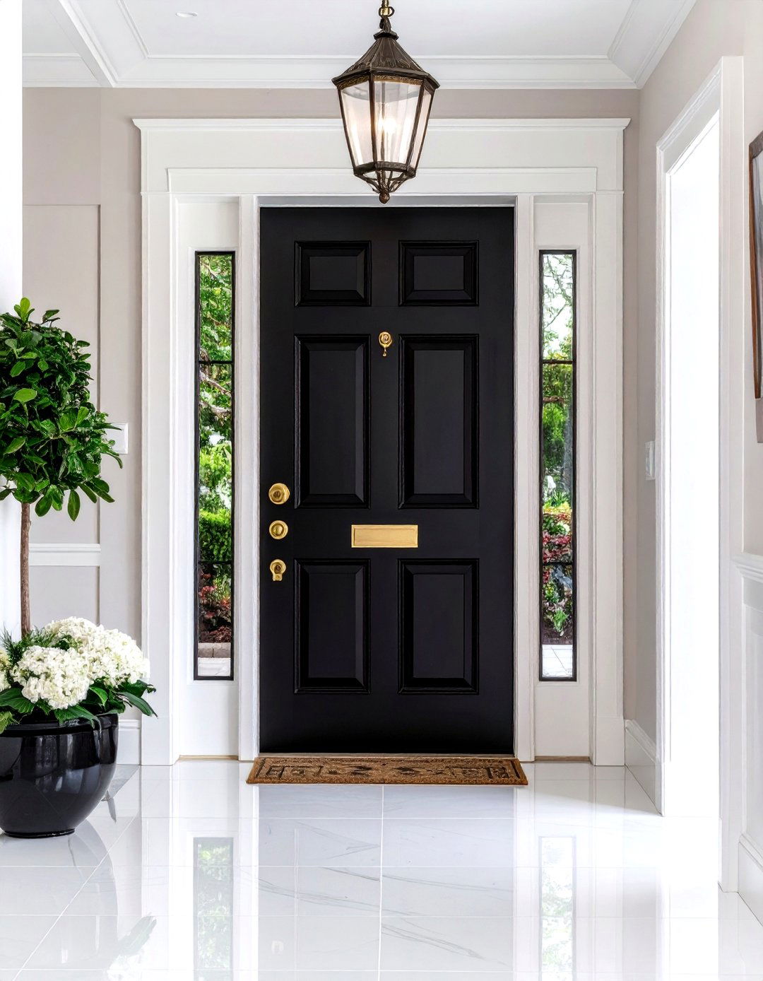 Classic Black Interior Door Color - 20 Interior Door Color Ideas