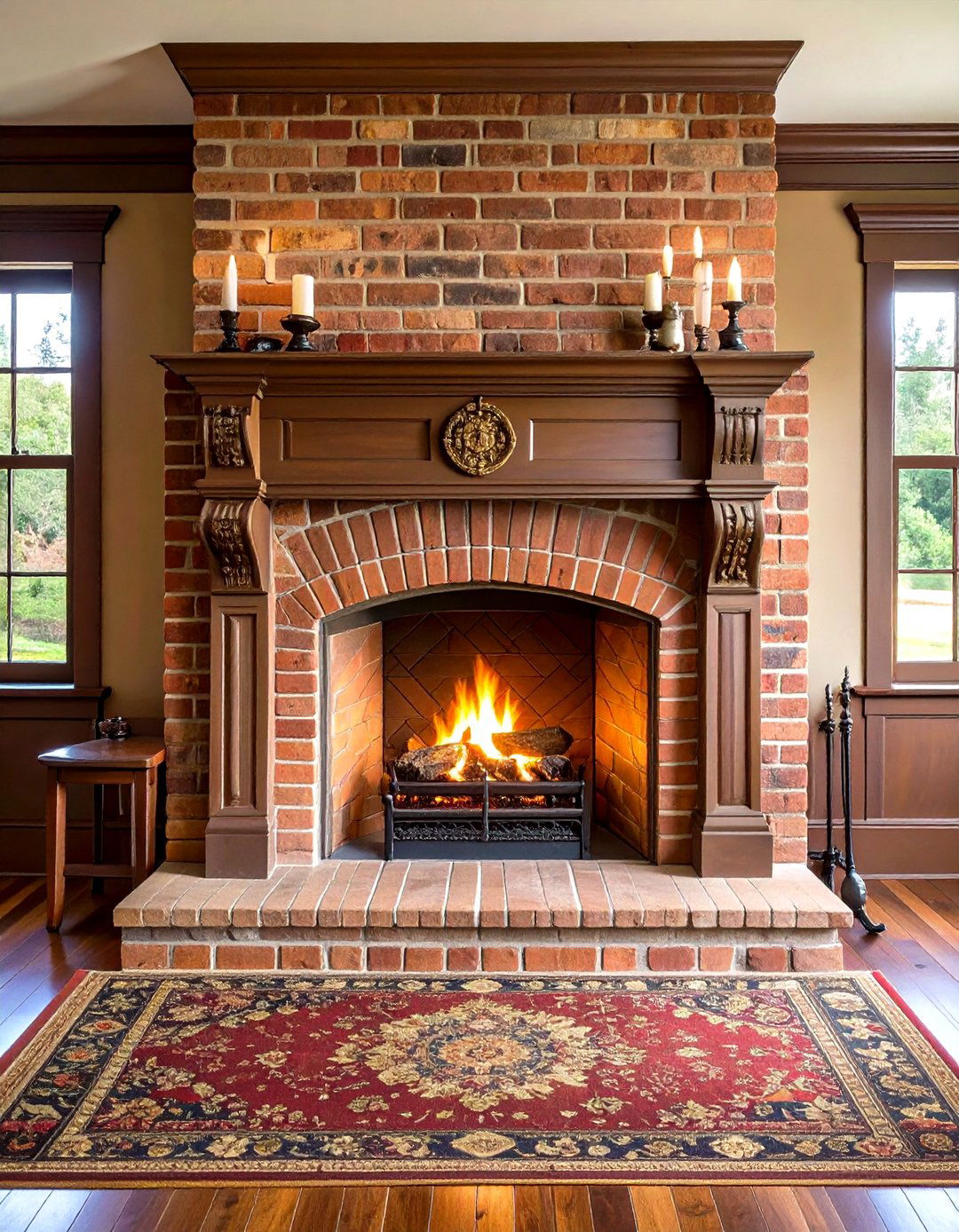 Classic Brick Fireplace Surrounds - 20 Traditional Fireplaces