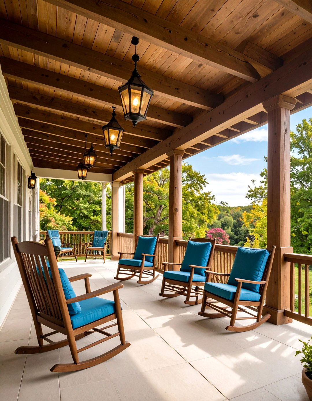 Classic Craftsman Front Porch Pergola - 20 Front Porch Pergola Ideas