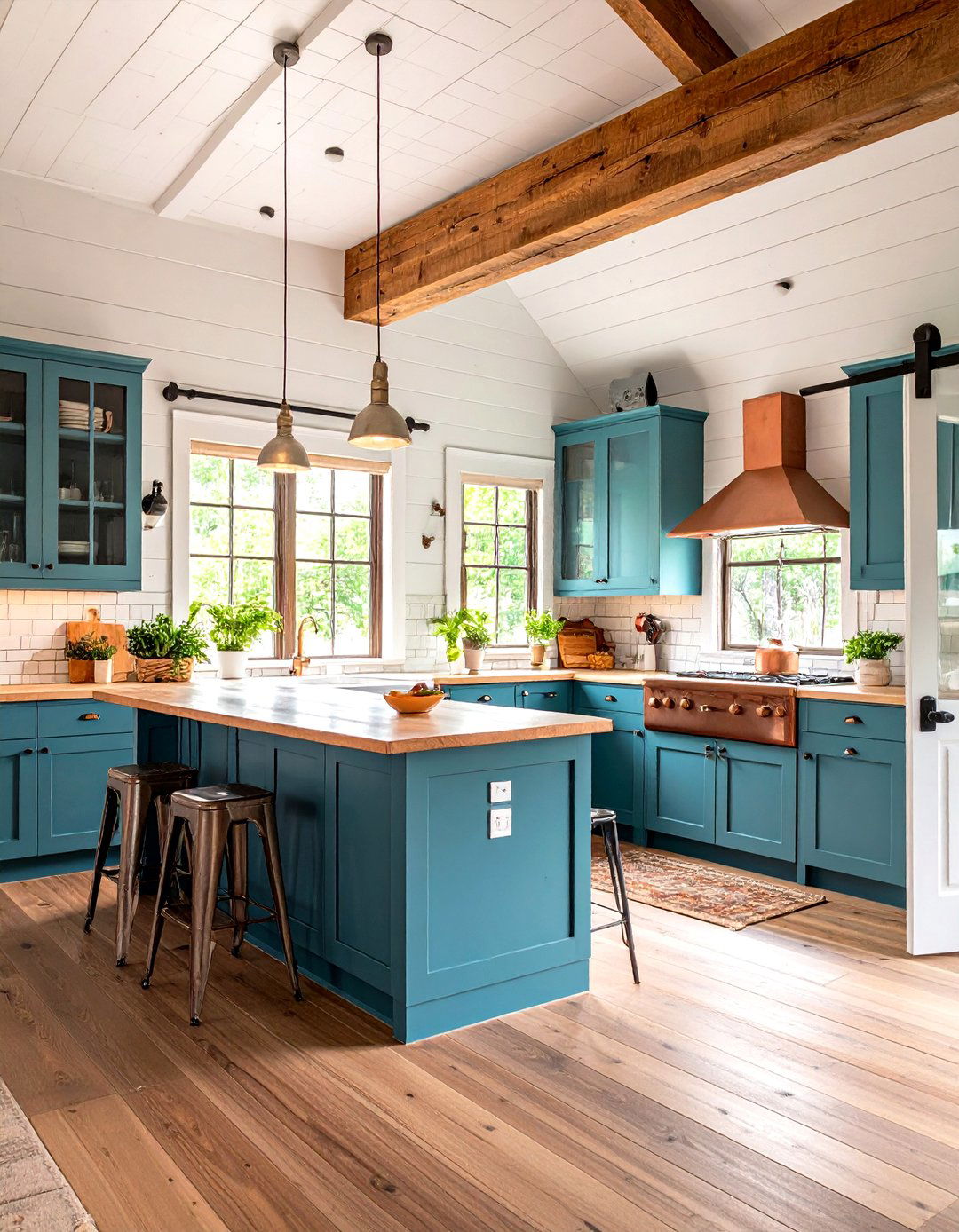 Classic Farmhouse Rustic Tiny House with Shiplap Walls - 20 Rustic Tiny House Ideas
