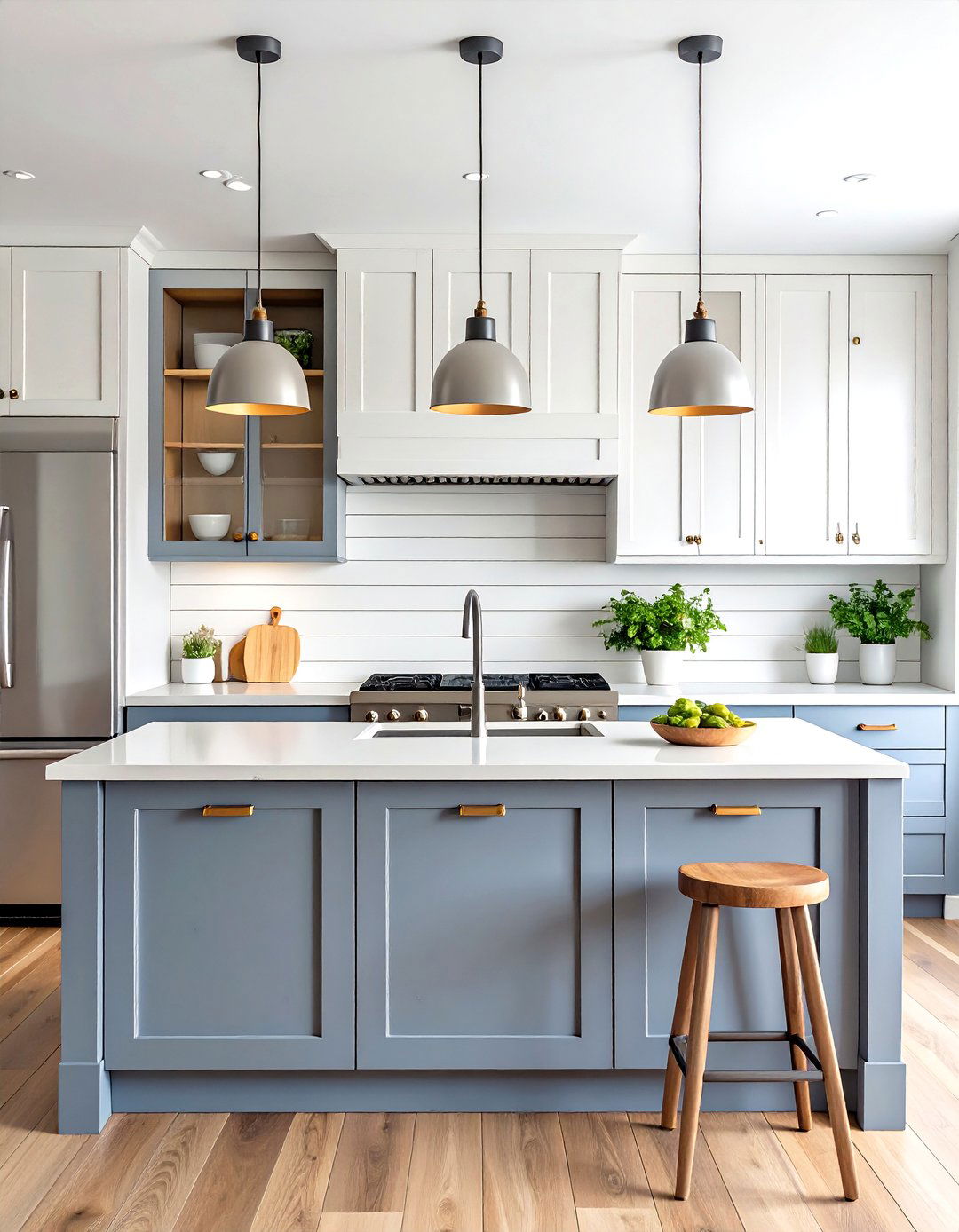 Classic Horizontal Painted Shiplap - 20 Shiplap Backsplash Ideas for Your Kitchen