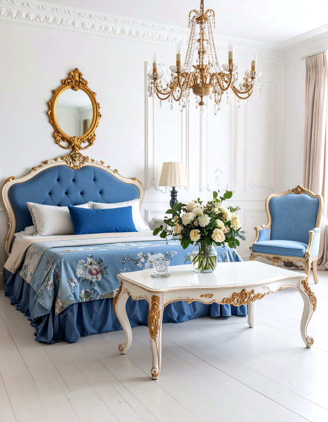 Classic Parisian Bergere Paris themed Bedroom - 20 Paris-themed Bedroom Ideas