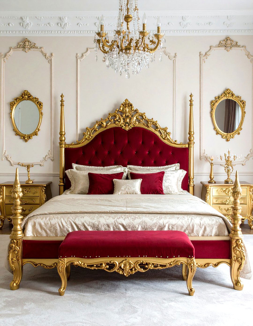 Classic Parisian Rococo Themed Bedroom - 20 Parisian Themed Bedroom Ideas