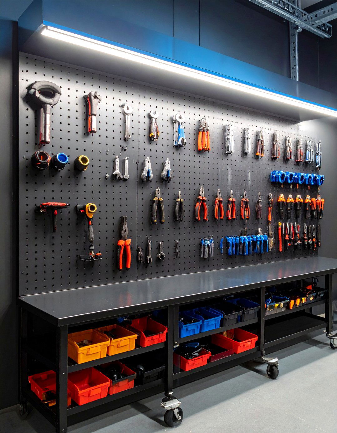 Classic Pegboard Tool Wall - 20 Garage Wall Ideas