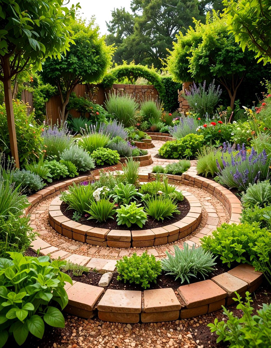 Classic Permaculture Herb Spiral - 20 Spiral Garden Design Ideas