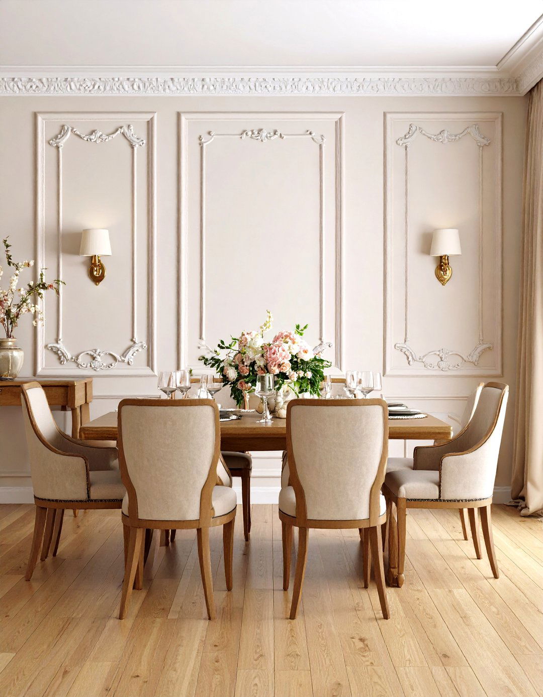Classic Raised Panel Dining Room Wall Paneling - 20 Dining Room Wall Paneling Ideas