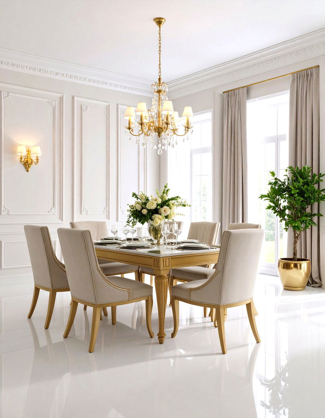 Classic Raised Panel Wainscoting Elegance - 20 Dining Room Wainscoting Ideas