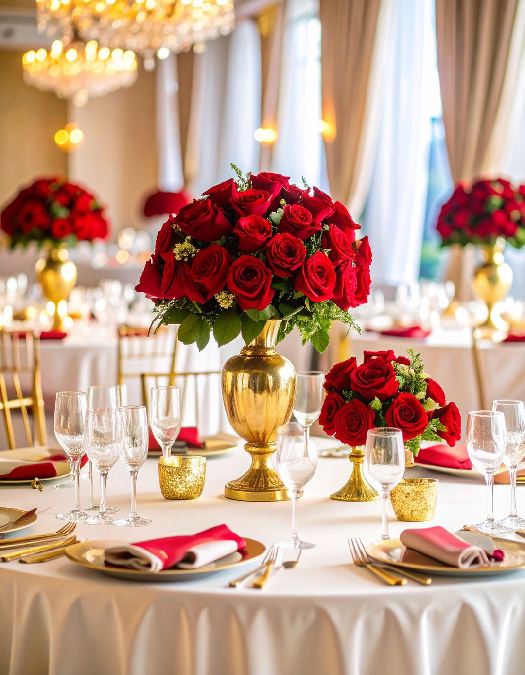 Classic Red Rose Wedding Theme - 20 Red Wedding Theme Ideas