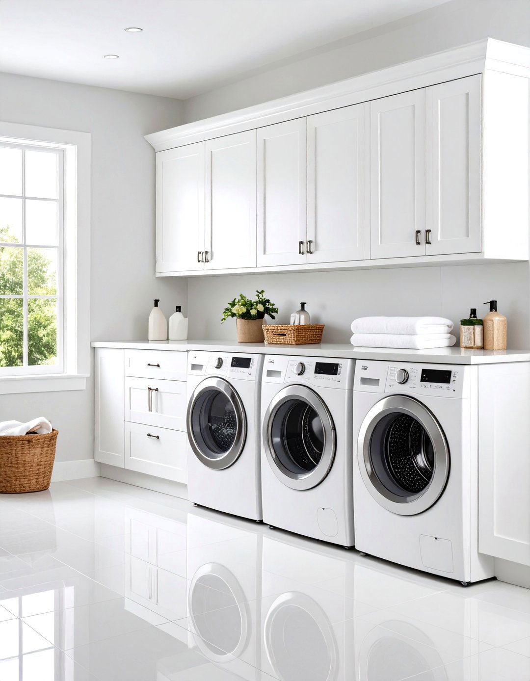 Classic Shaker Style Laundry Room Cabinets - 20 Laundry Room Cabinet Ideas