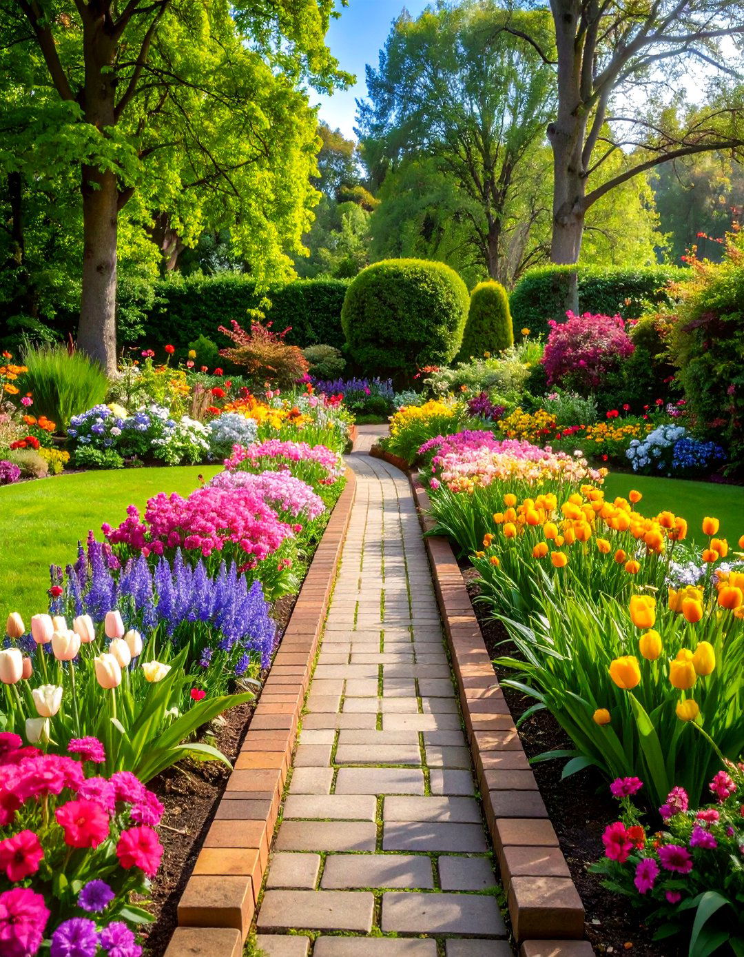 Classic Soldier Course Brick Edging - 20 Brick Edging Ideas
